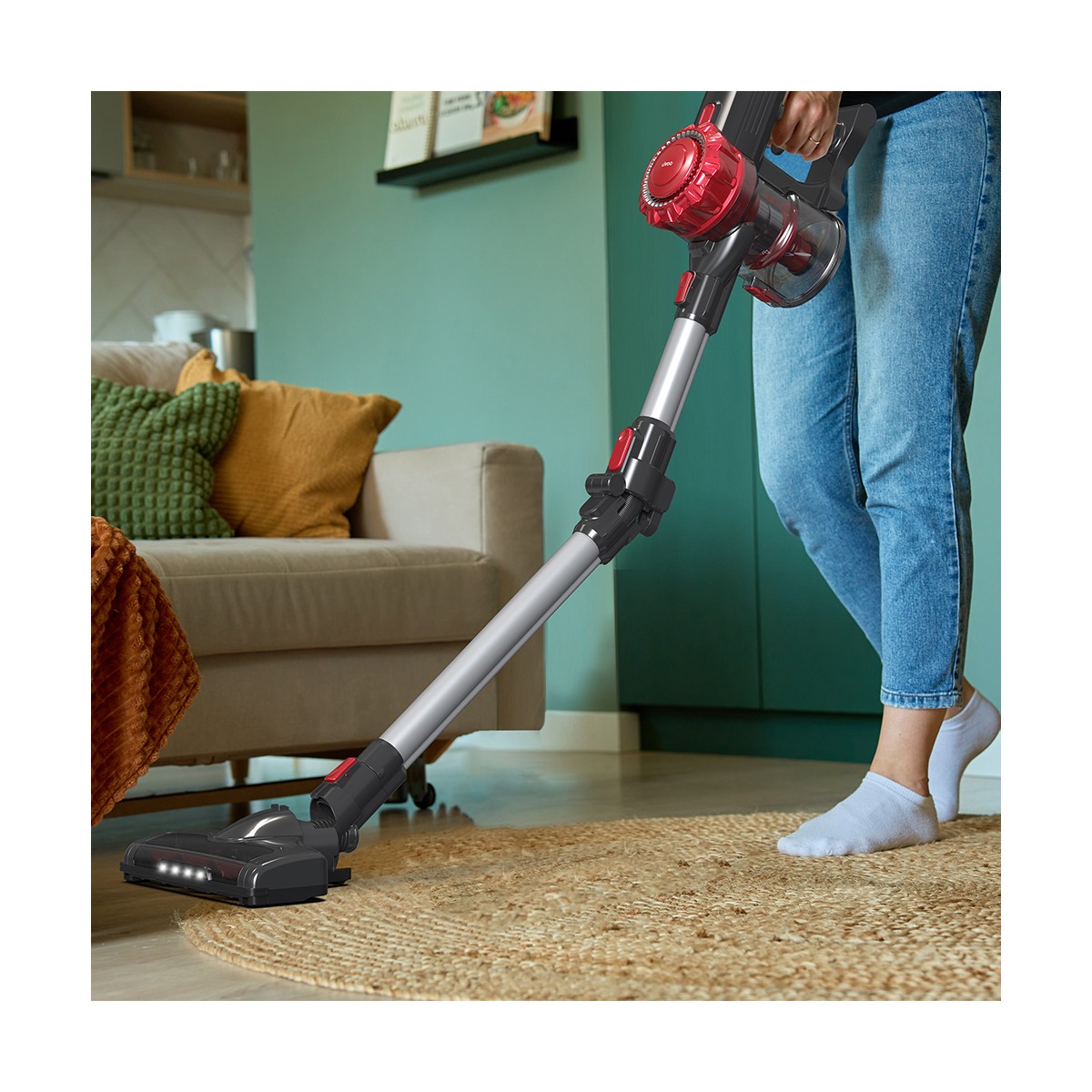 Aspirateur balai sans fil flex couleur unique, LIVOO