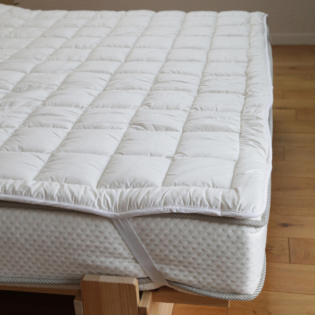 Topper per materasso in lana organica spessa beige, EUROPE & NATURE