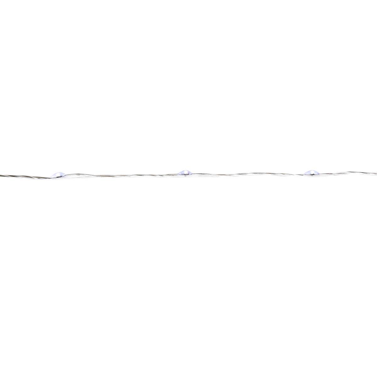 Guirlande lumineuse d'extérieur 5 m 100 LED blanc chaud fil cuivre 13 fonctions sur secteur blanc froid, FEERIC LIGHTS & CHRISTMAS