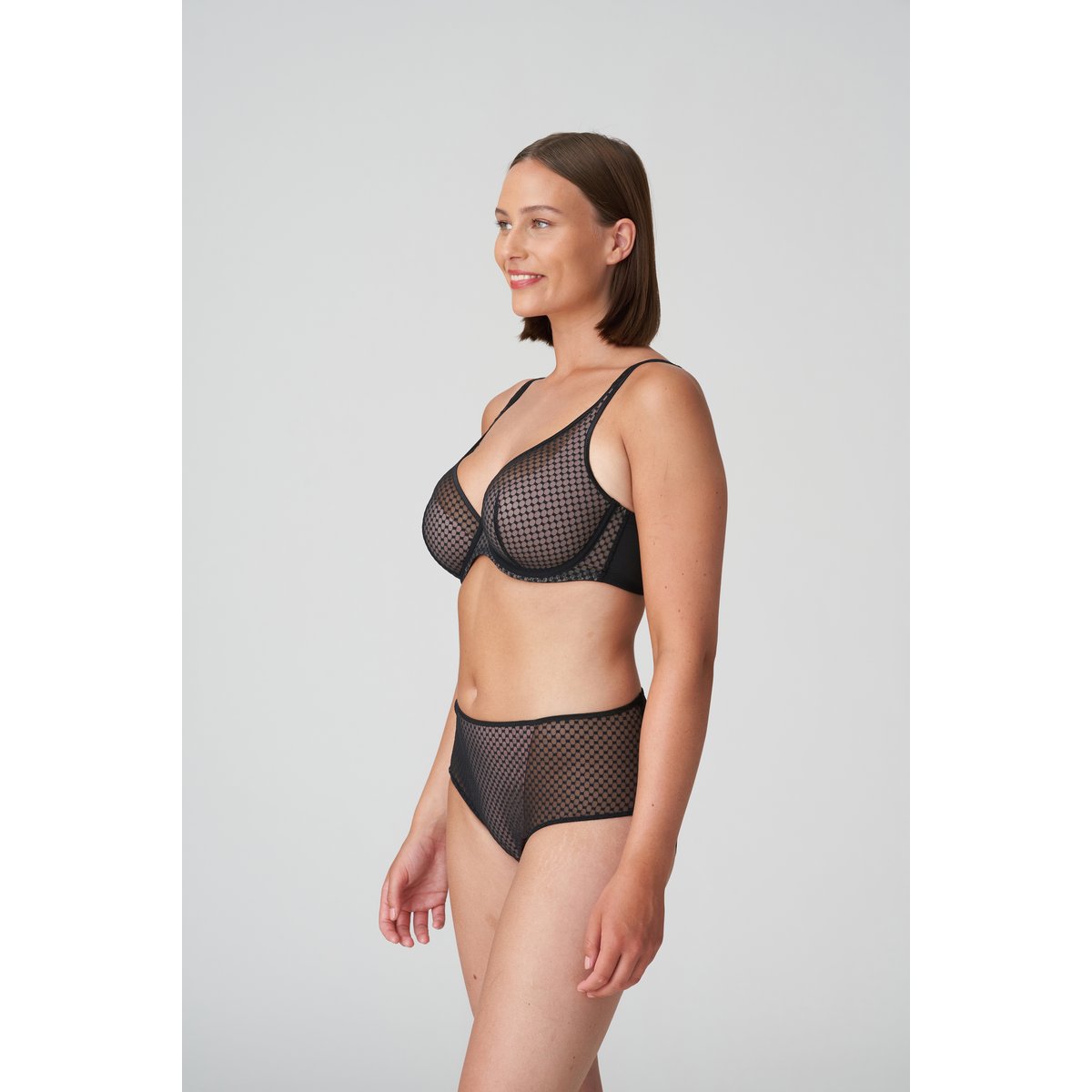 Soutien gorge demi-mousse plongeant GLASS BEACH noir - noir, PRIMADONNA