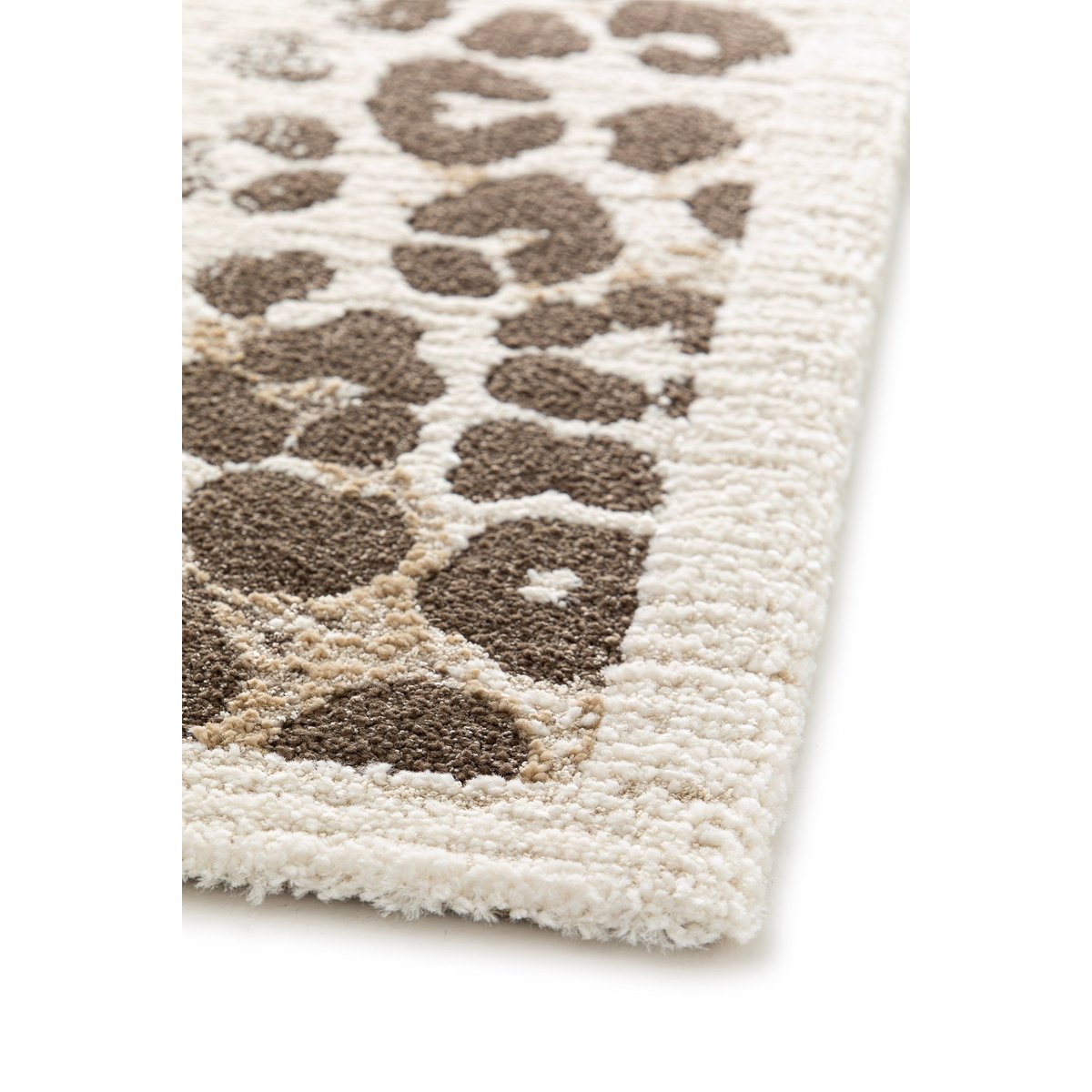 Tapis doux au design léopard WILD beige sable, AFK LIVING
