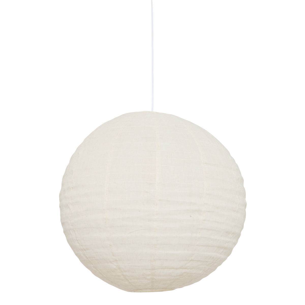Lanterne boule en lin JORDY blanc, ATMOSPHERA