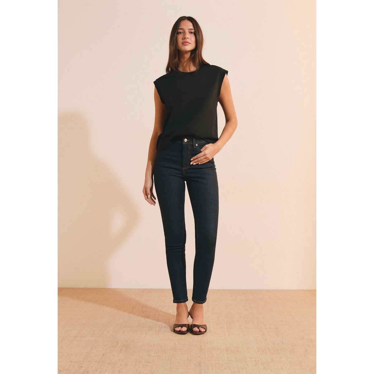 T-shirt sans manches en coton ANTOINE TS noir, ETAM