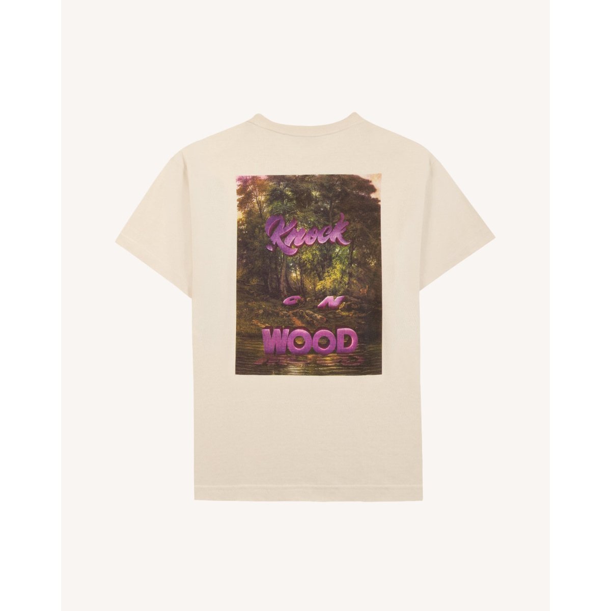 T-shirt en maille écru, FAGUO