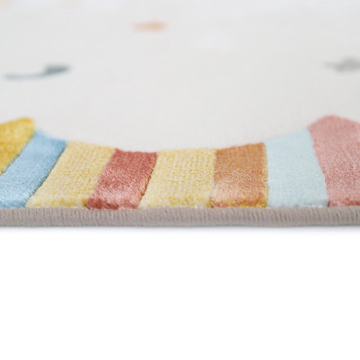 Tapis chambre enfant multicolore DANCING BIRDS couleur unique, NATTIOT