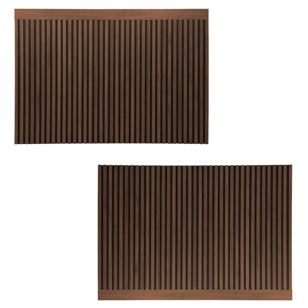 Tête de lit décor bois tasseaux décoratifs 140cm HEDDO naturel, SWEEEK