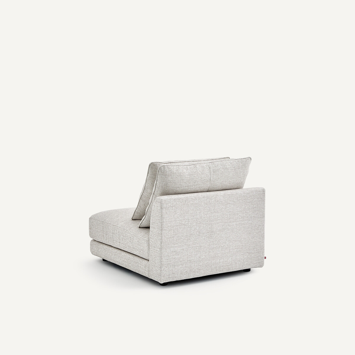 Chauffeuse modulable en toile jaspée, TIBERIO gris/blanc, AM.PM
