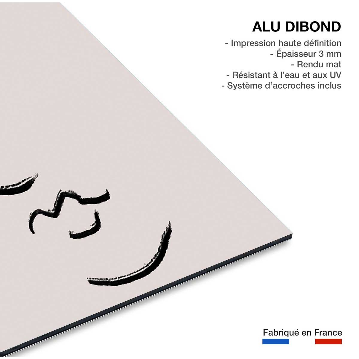 Tableau Simple Ligne No1 tableau alu dibond, HEXOA