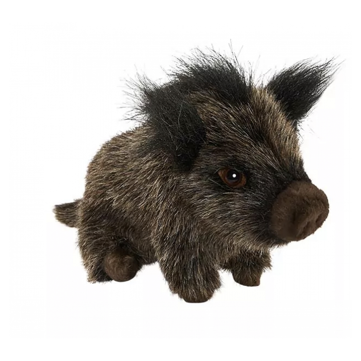 Peluche Sanglier Assis 14cm couleur unique, ANIMA