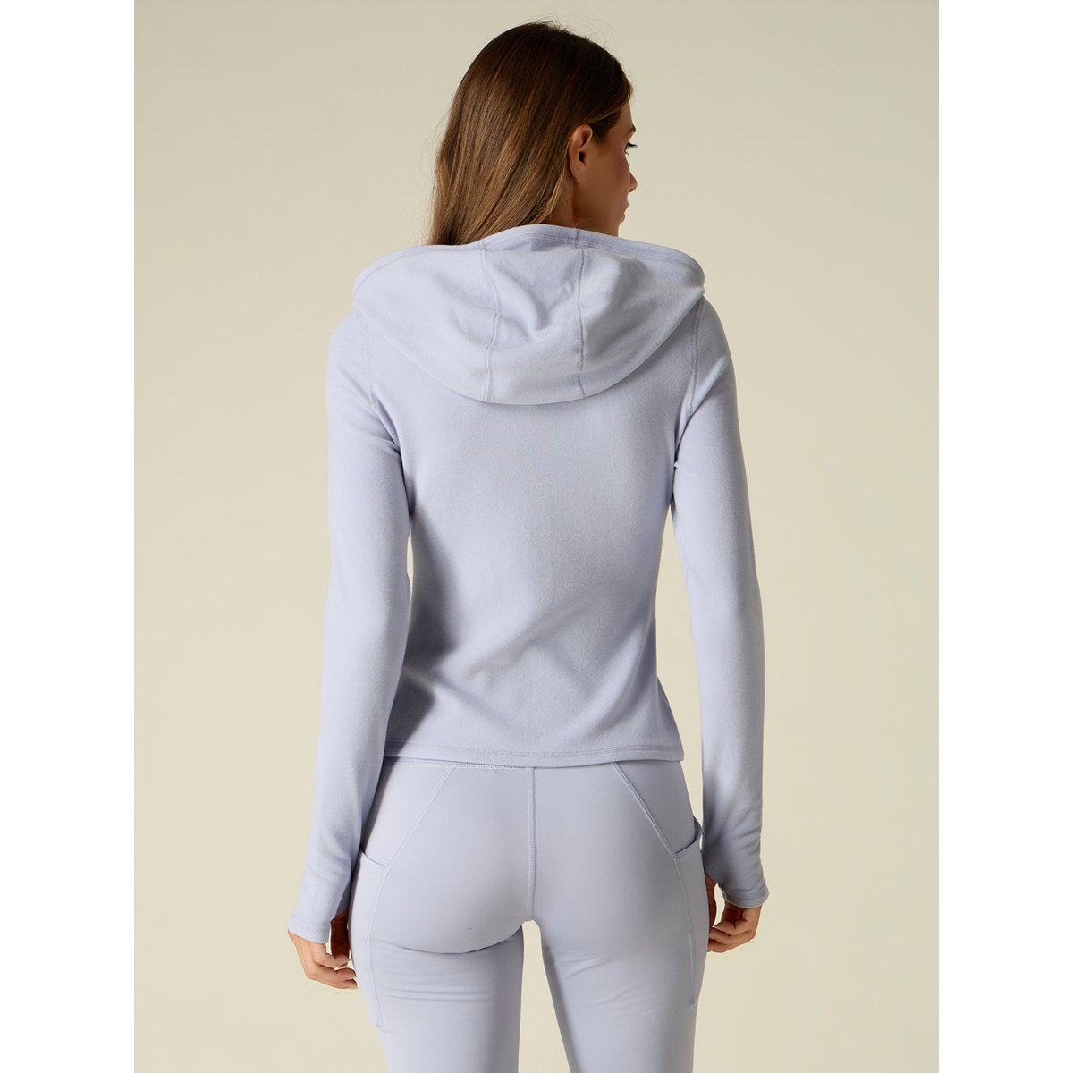Sweat de sport zippé à capuche light - blue, OLTRE