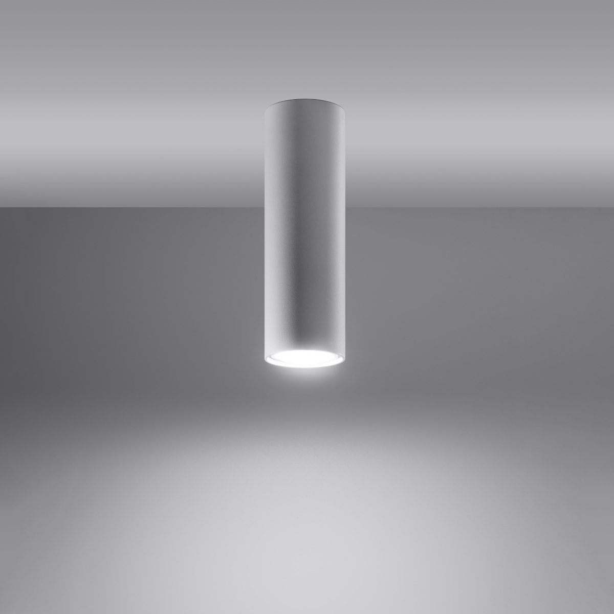 Plafonnier Acier Blanc GU10 1 Lagos 20 blanc, EDEN