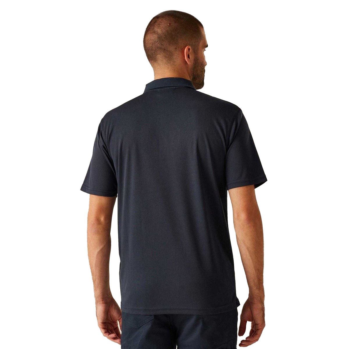 Polo manches courtes motif/style uni noir, REGATTA
