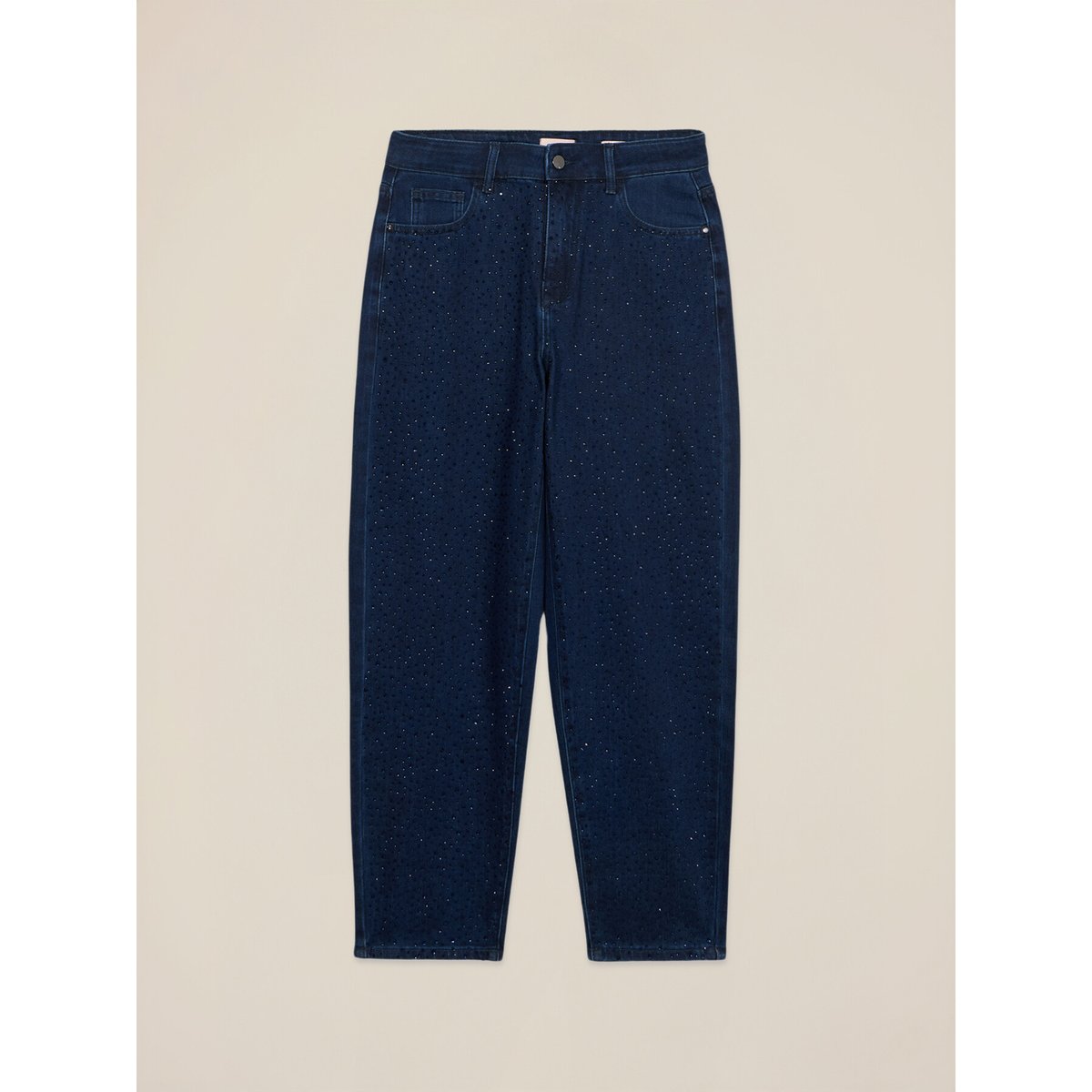 Jean regular avec cristaux bleu, OLTRE