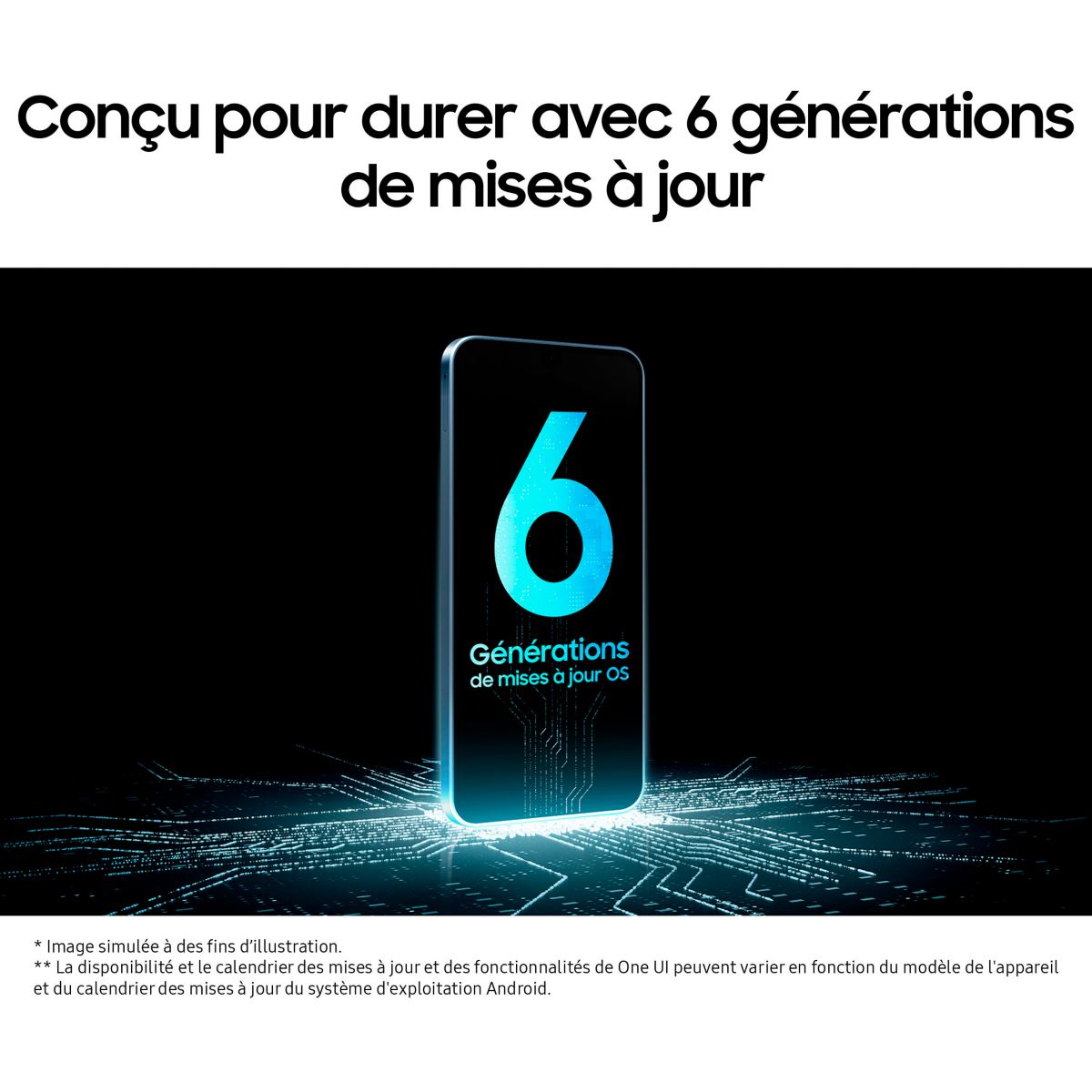 Smartphone Galaxy A16 4G 128Go Bleu nuit couleur unique, SAMSUNG