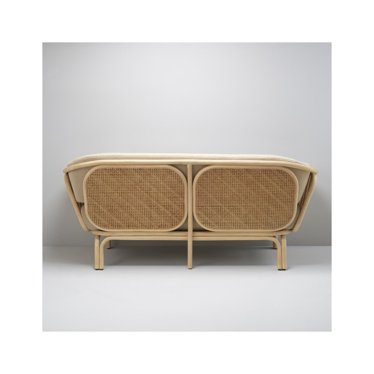 Canapé en rotin et cannage BOA beige sand, ORCHID EDITION