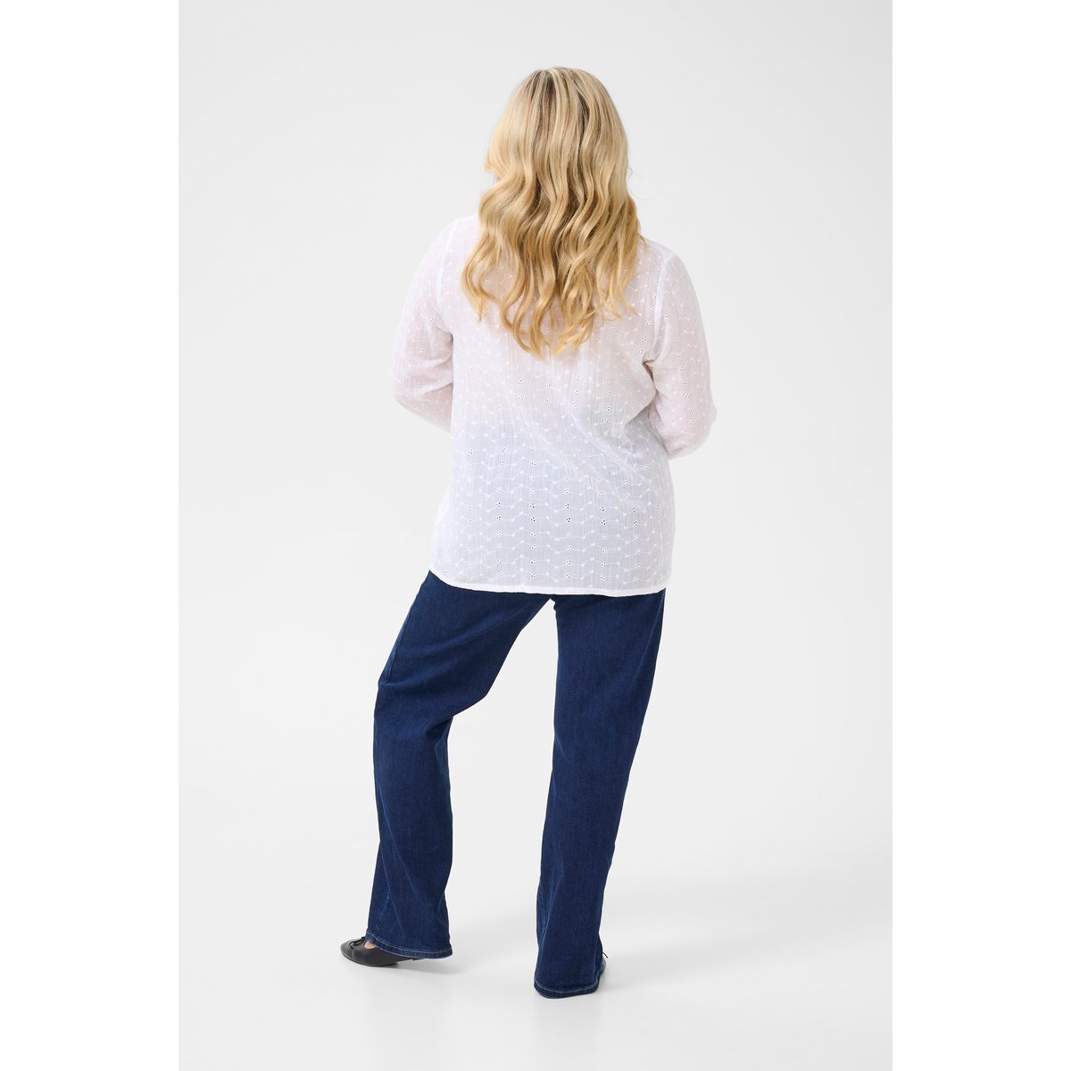 Chemise à manches longues blanc chalk, KAFFE CURVE