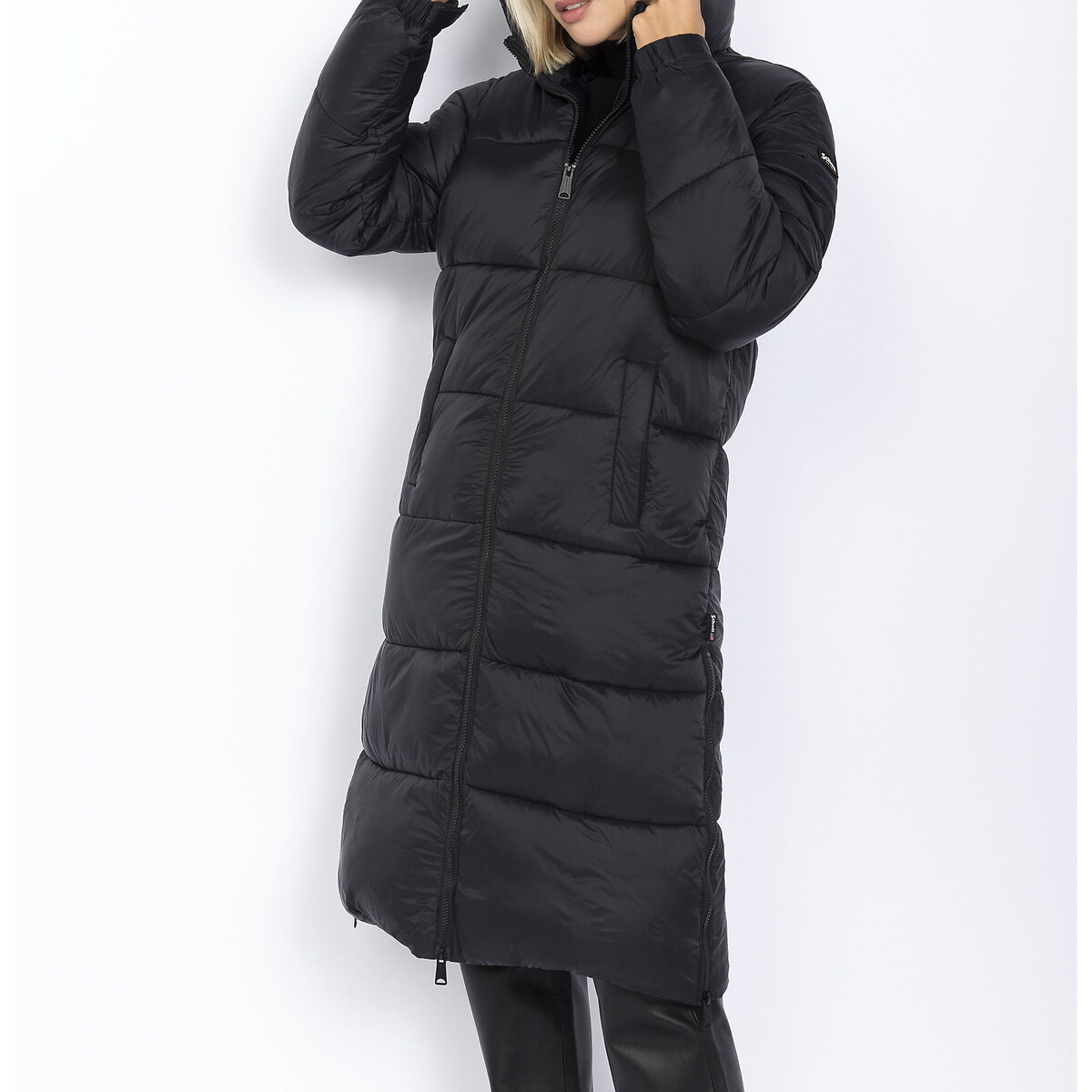 Doudoune longue à capuche BELSTAR 2 W RS noir, SCHOTT