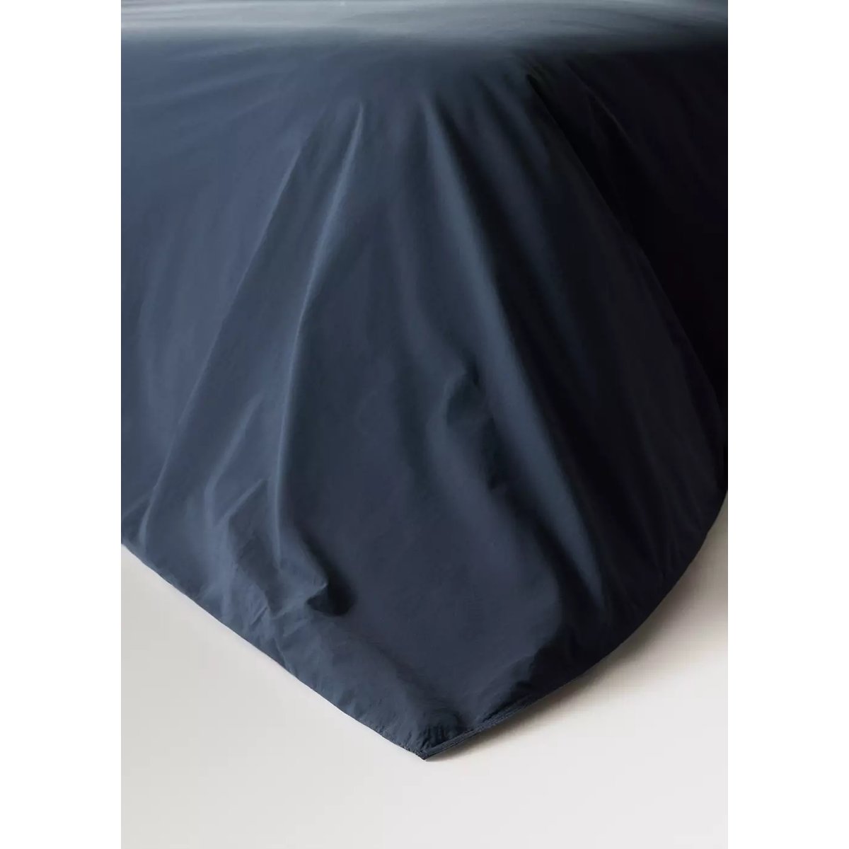 Housse de couette100 % cotonpopeline garment-dyed Lit 135/140 cm bleu marine, MANGO HOME