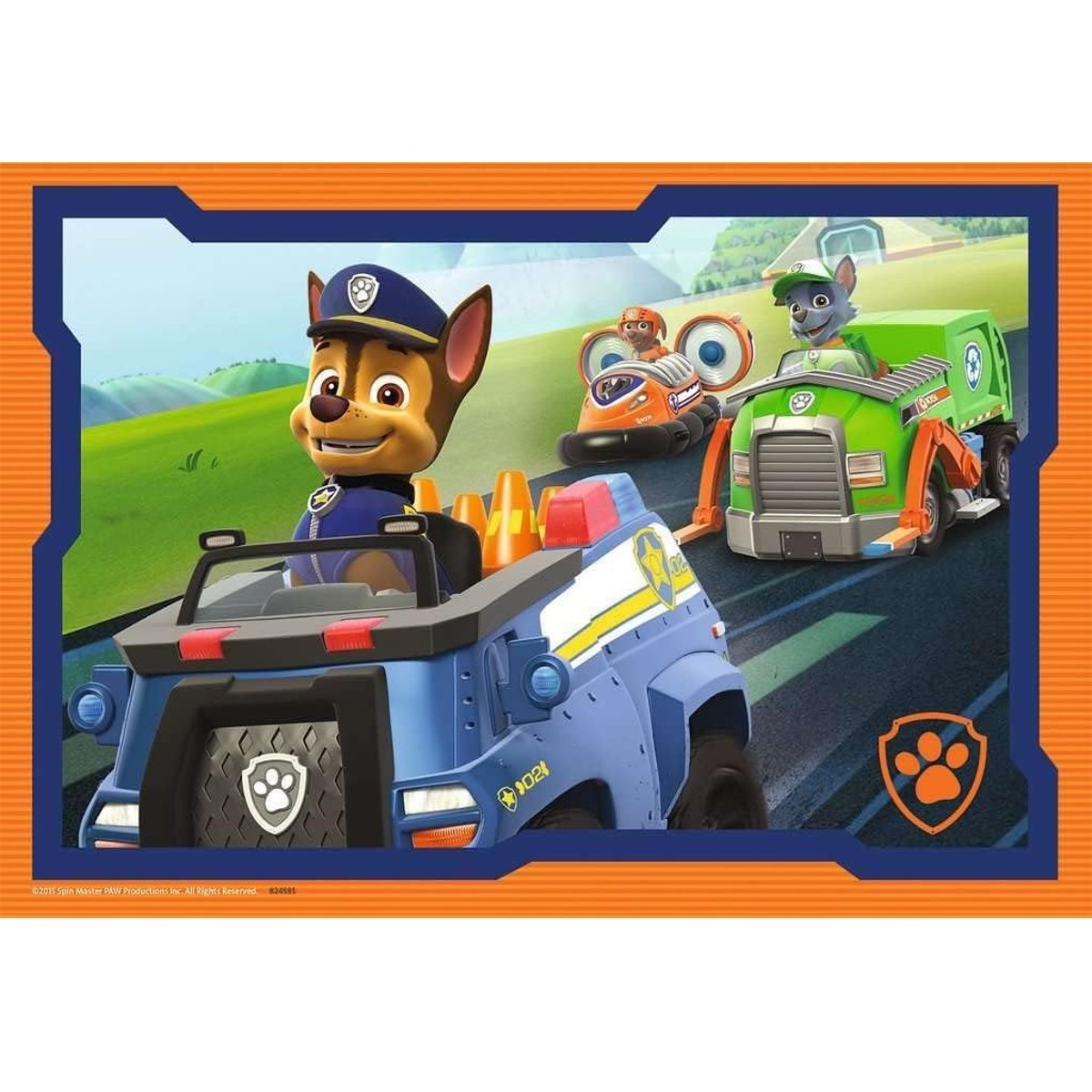 Puzzle Chase et la Pat‘Patrouille 2x12 pcs bleu, RAVENSBURGER