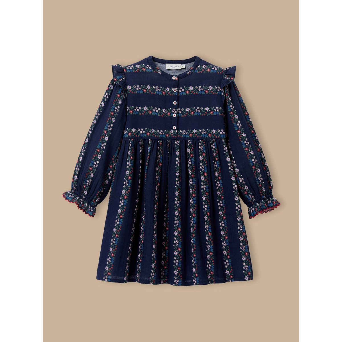 Robe gaze de coton imprimé romy, CYRILLUS