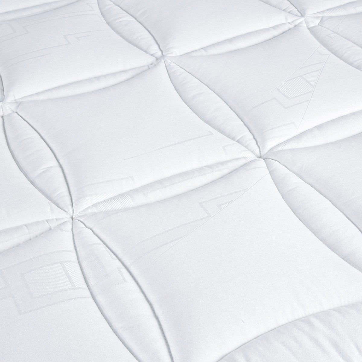 Pack Empereur 140x190 cm Matelas Mousse + Sommier Bois + Accessoires blanc, BELLECOUR