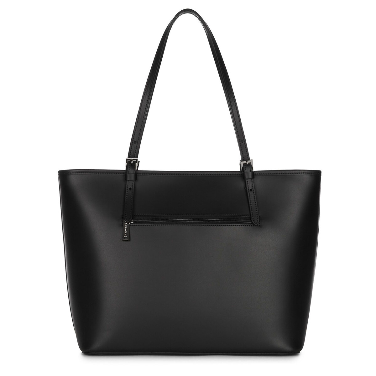 Handtas in leer Smooth zwart, LANCASTER