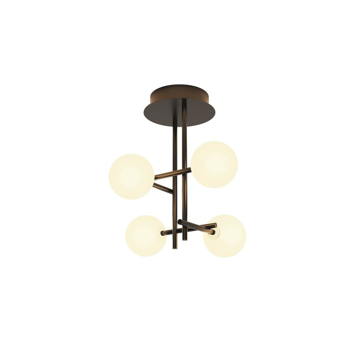 Plafonnier design en métal, CELLAR noir, MANTRA