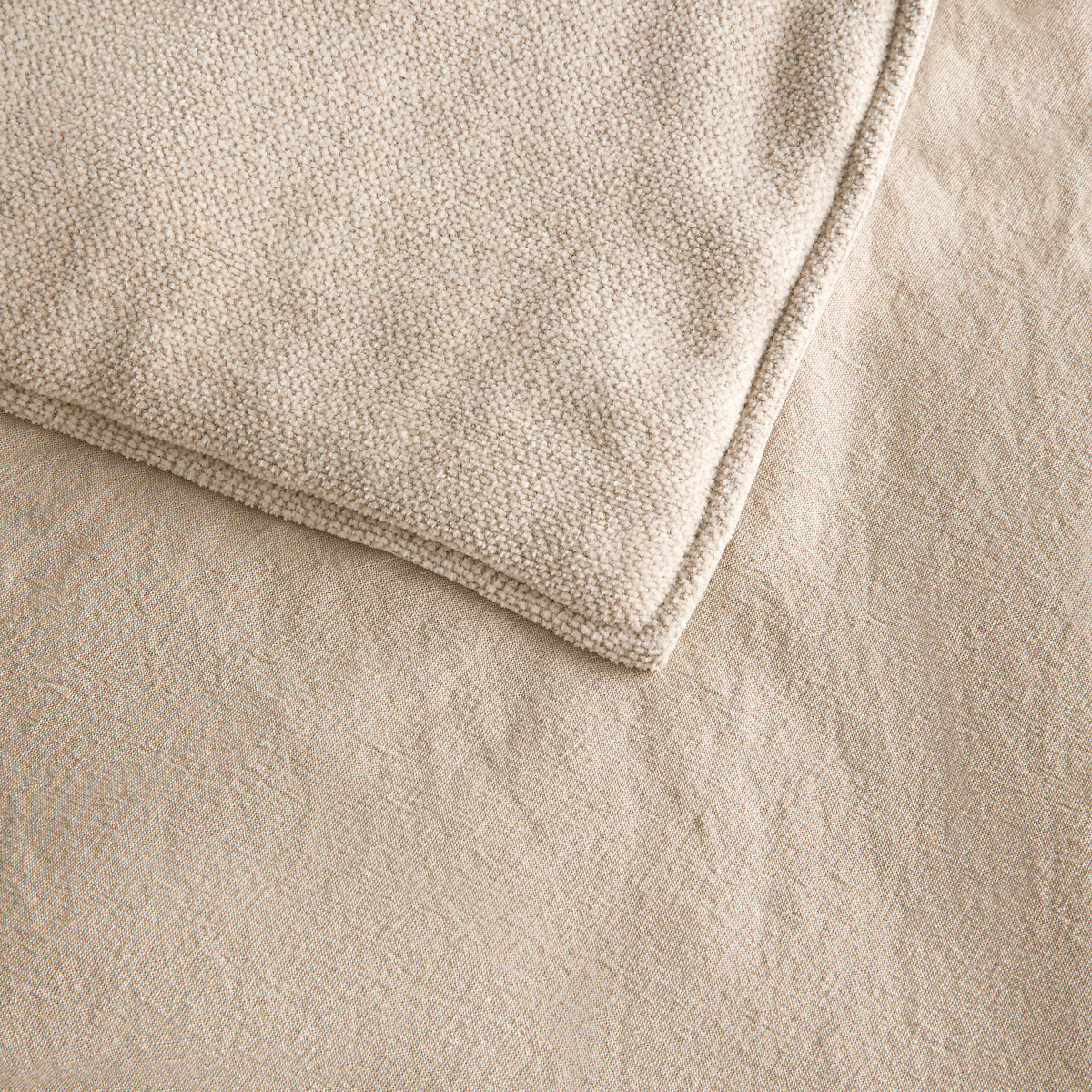 Couvre lit velours de chenille, Albon ivoire, AM.PM