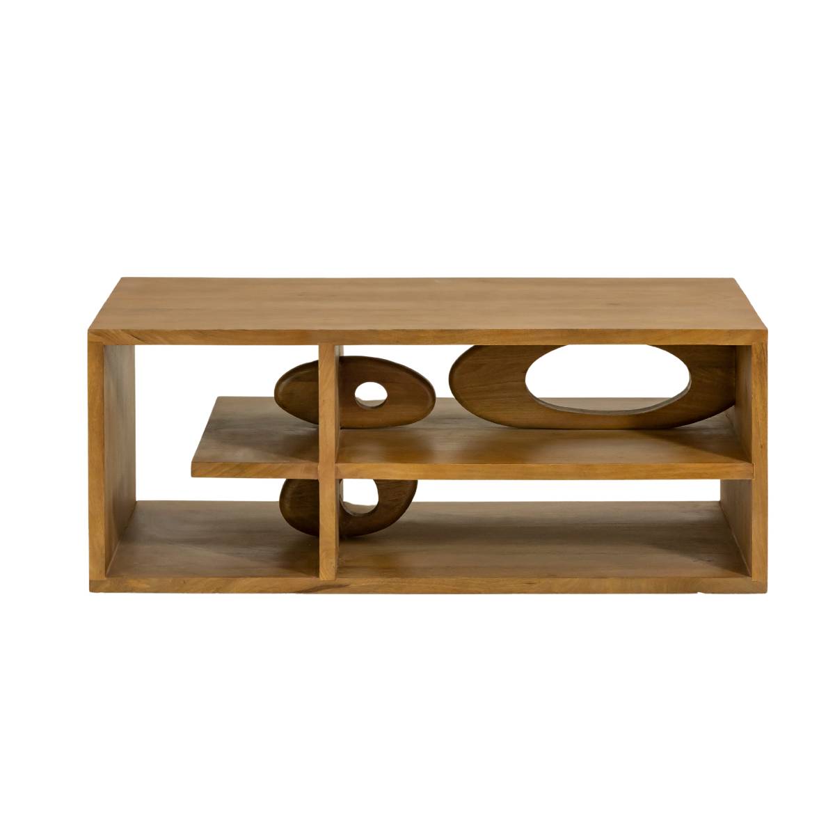 Table basse en bois de manguier ALWEN bois clair, MADE IN MEUBLES