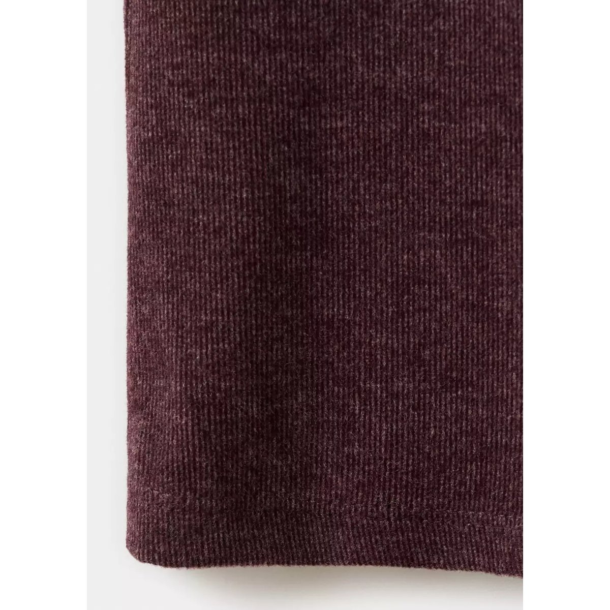 Pantalon maille taille élastique bordeaux, MANGO