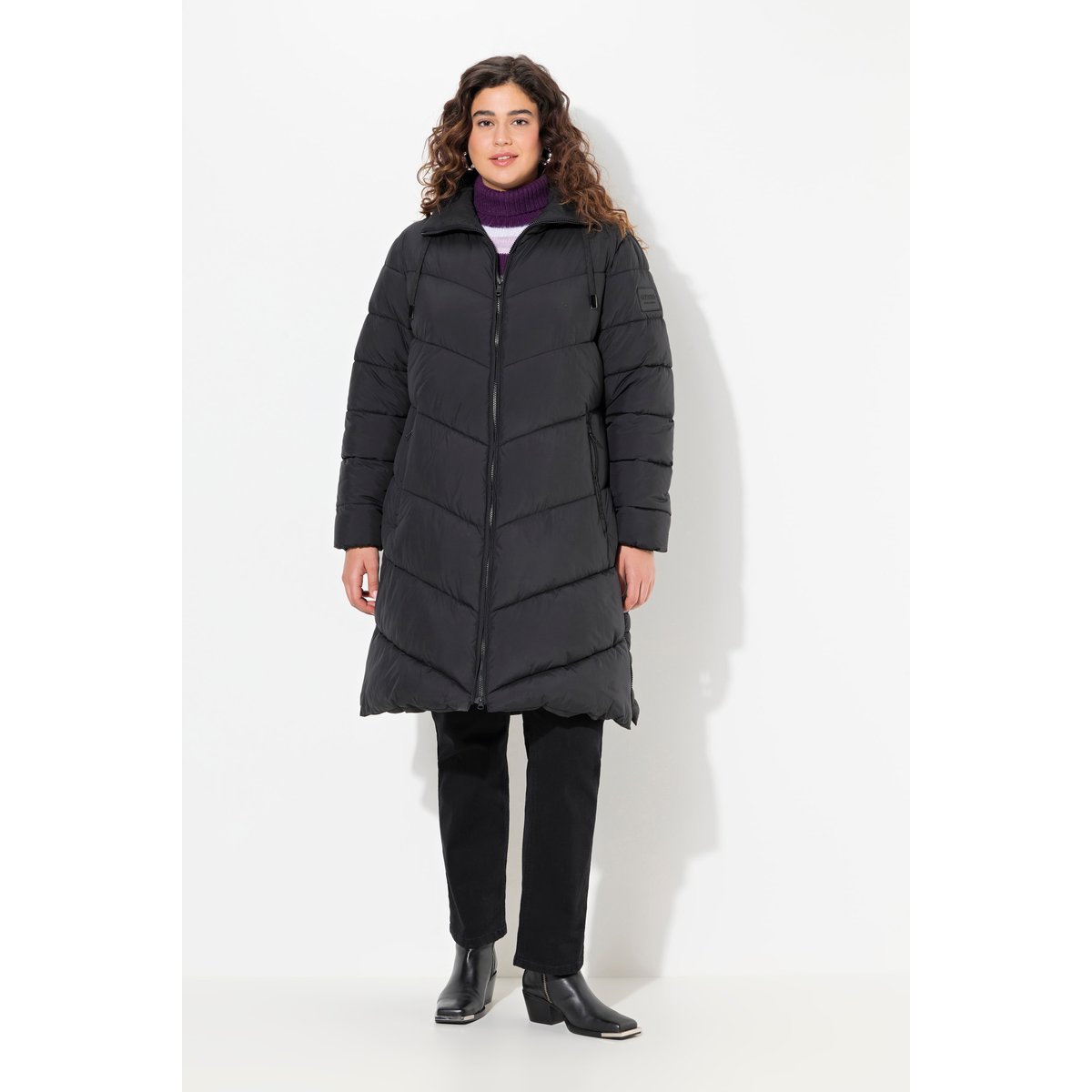 Manteau matelassé HYPRAR, tissu déperlant noir, ULLA POPKEN