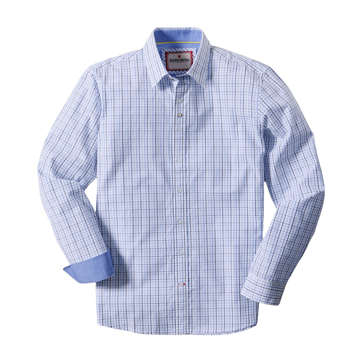 Superbe Chemise à Carreaux Tattersall bleu, JOE BROWNS