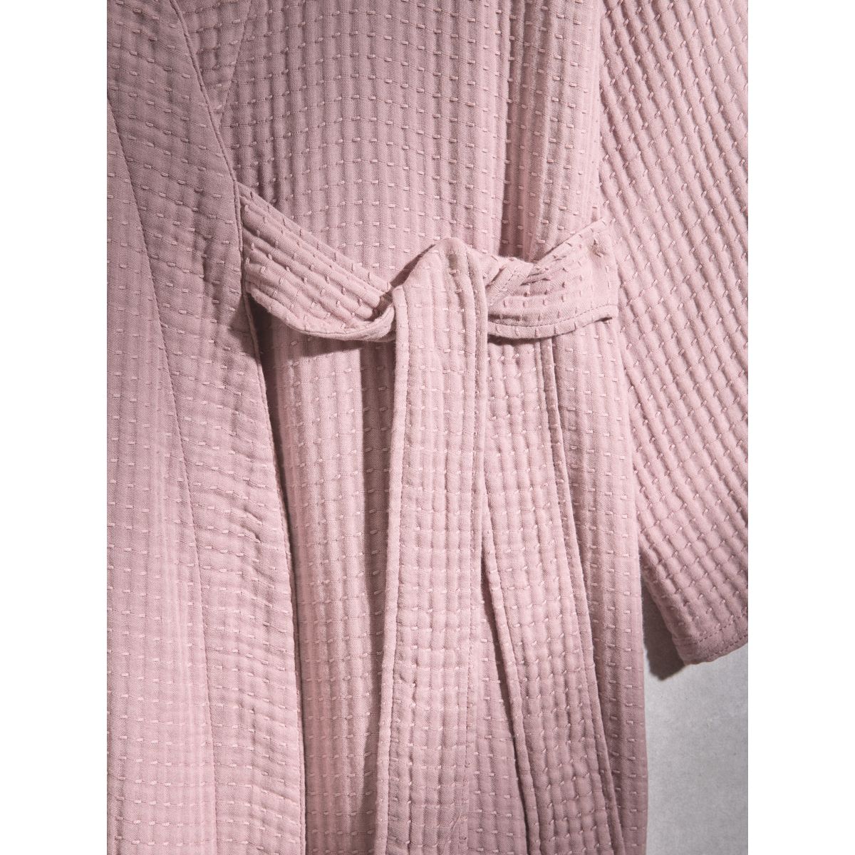 Robe de chambre léger en maille gaufrée avec liens rose mauve, NEXT