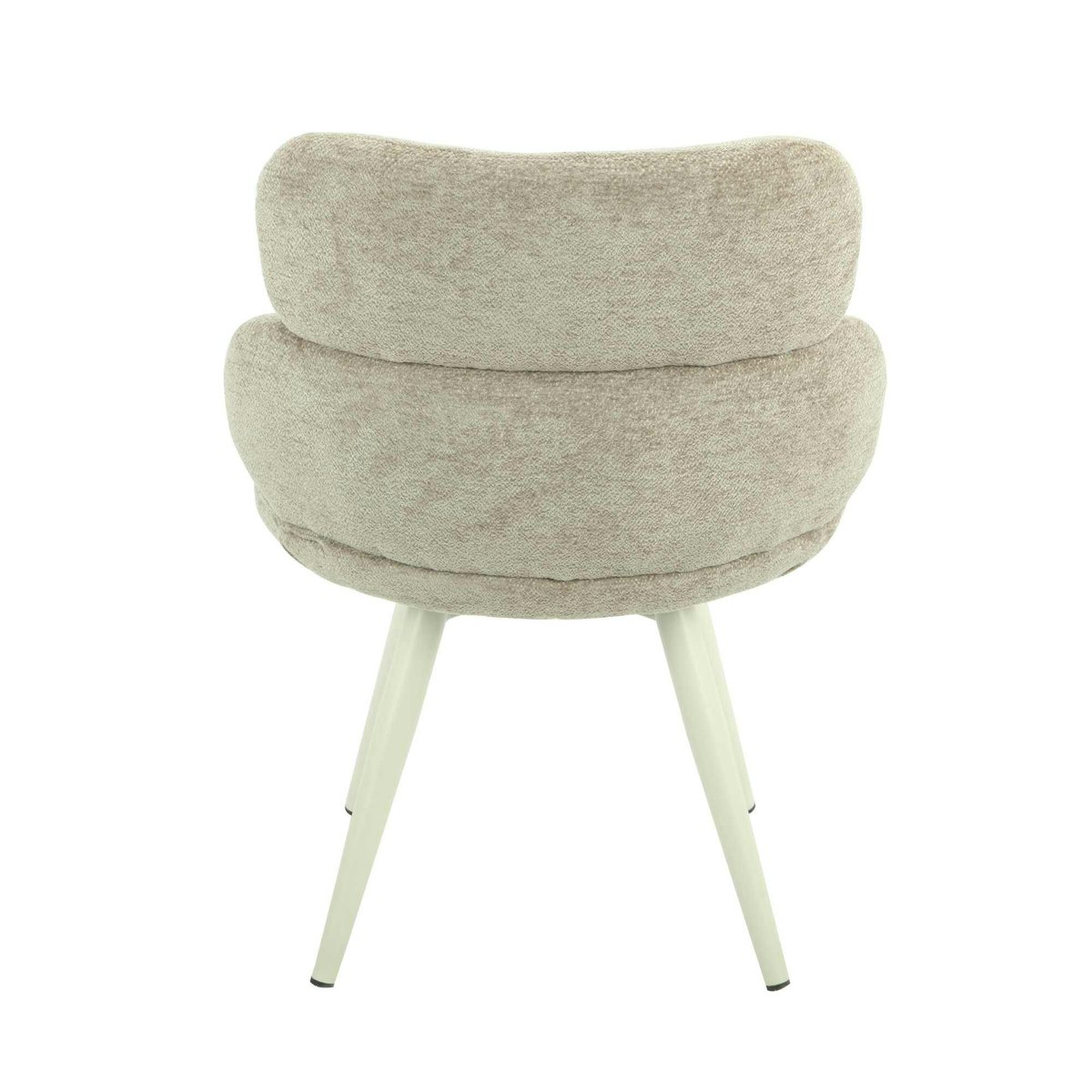 Chaise en tissu, dossier stucturé (lot de 2) CORTINA taupe, PIER IMPORT