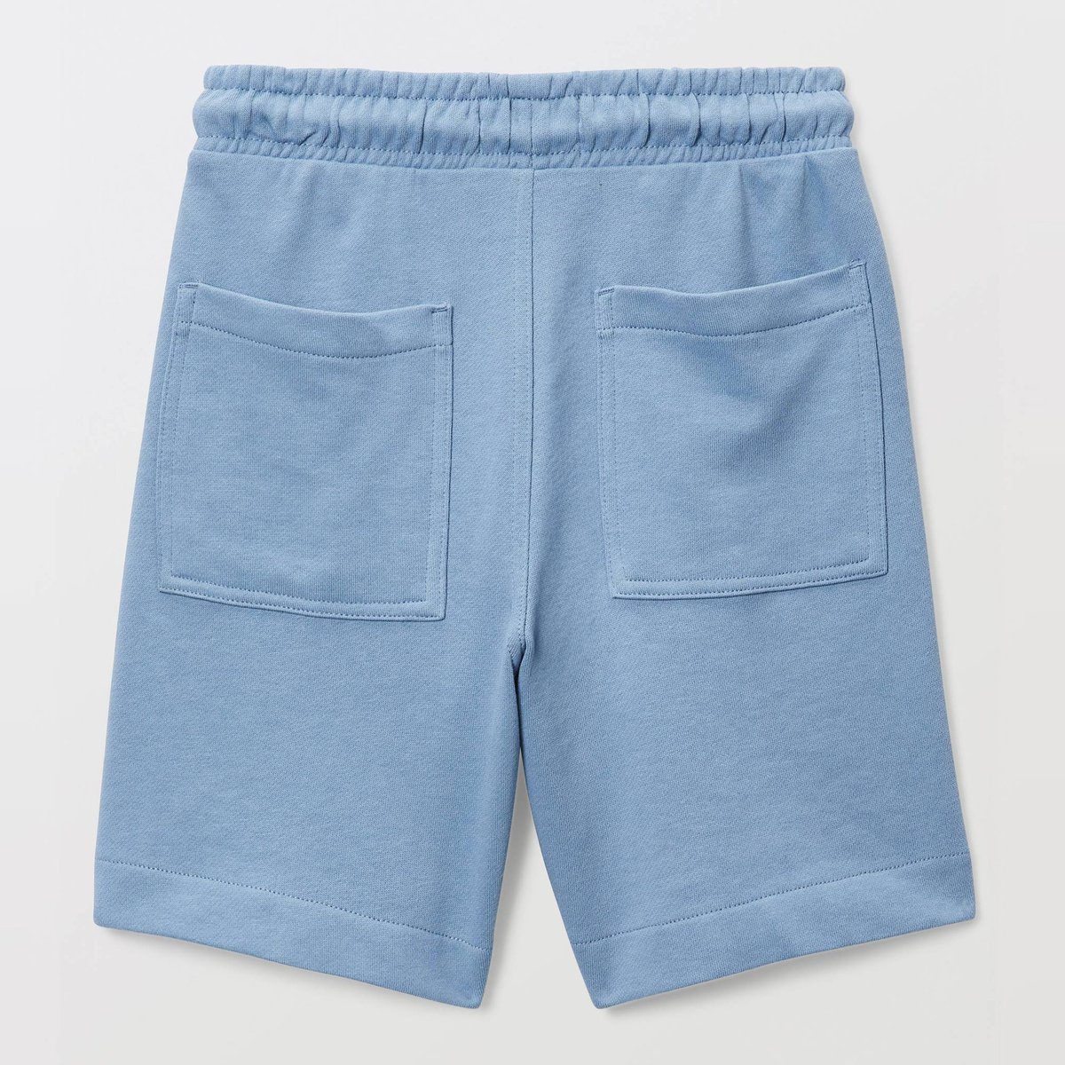 Short élastiqué molleton uni en coton BIO GOTS tornade, MONOPRIX
