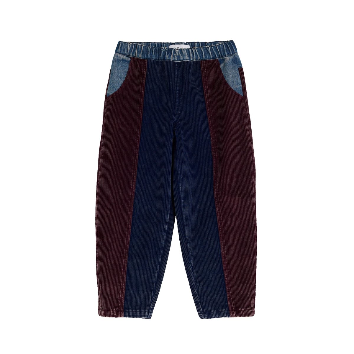 Pantalon patchwork en denim marron, DESIGUAL