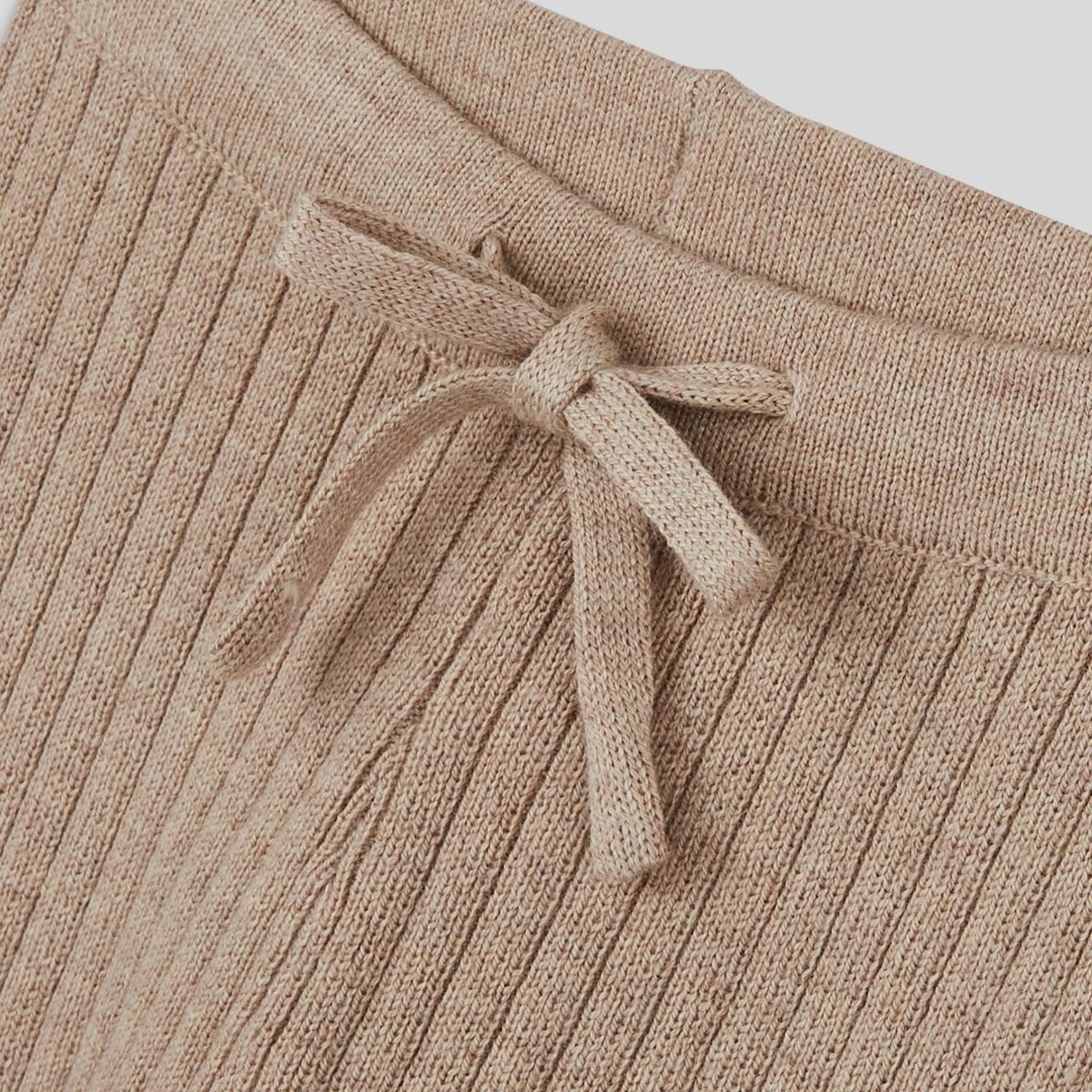 Legging uni côtelé en tricot, fille, OEKO-TEX naturel chine, BOUT'CHOU
