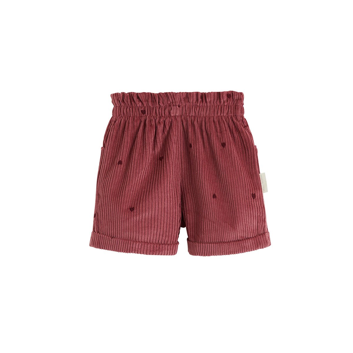 Short enfant en velours côtelé Aimée bordeaux, PETIT BEGUIN