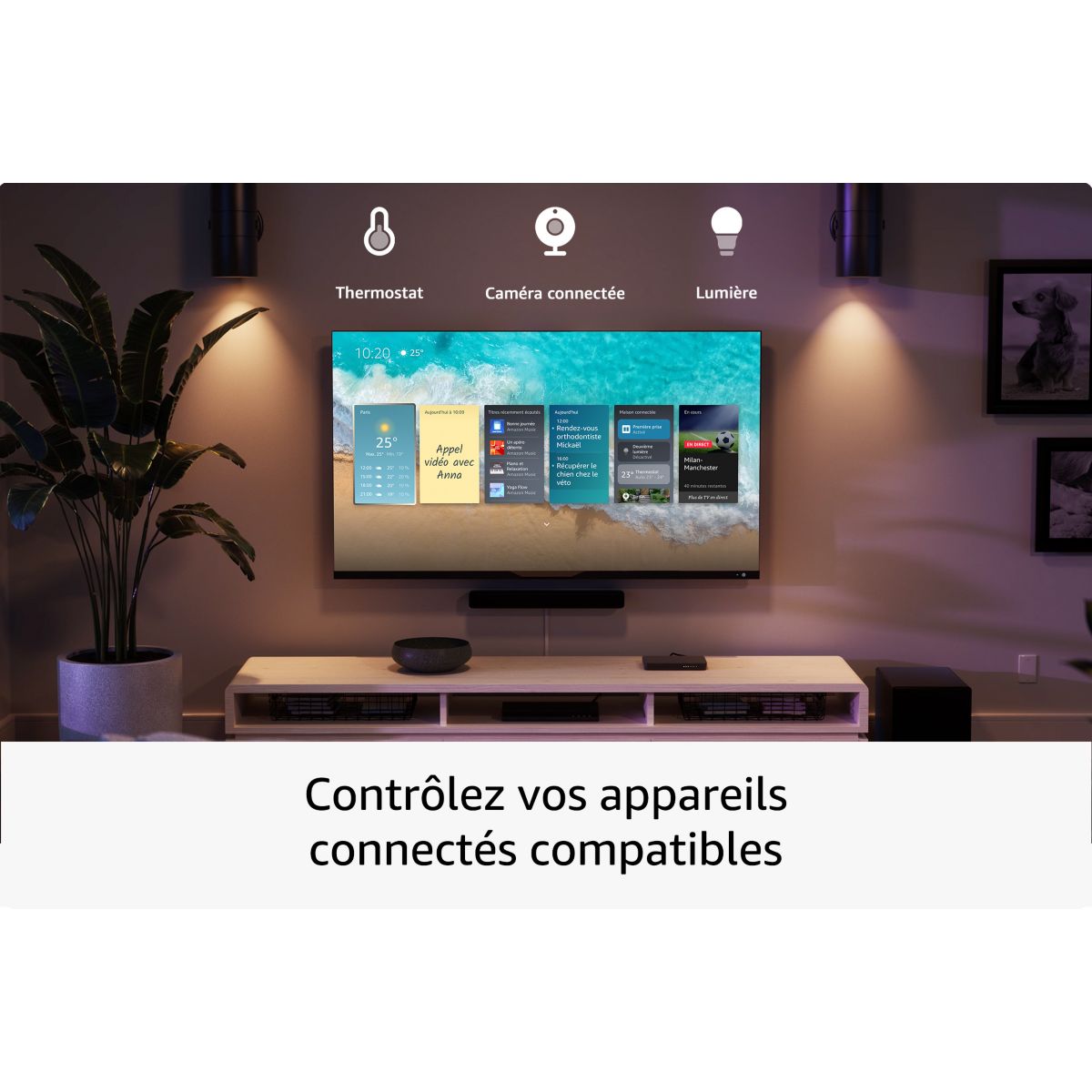 Passerelle multimédia Fire TV Stick 4K max 2024 couleur unique, AMAZON