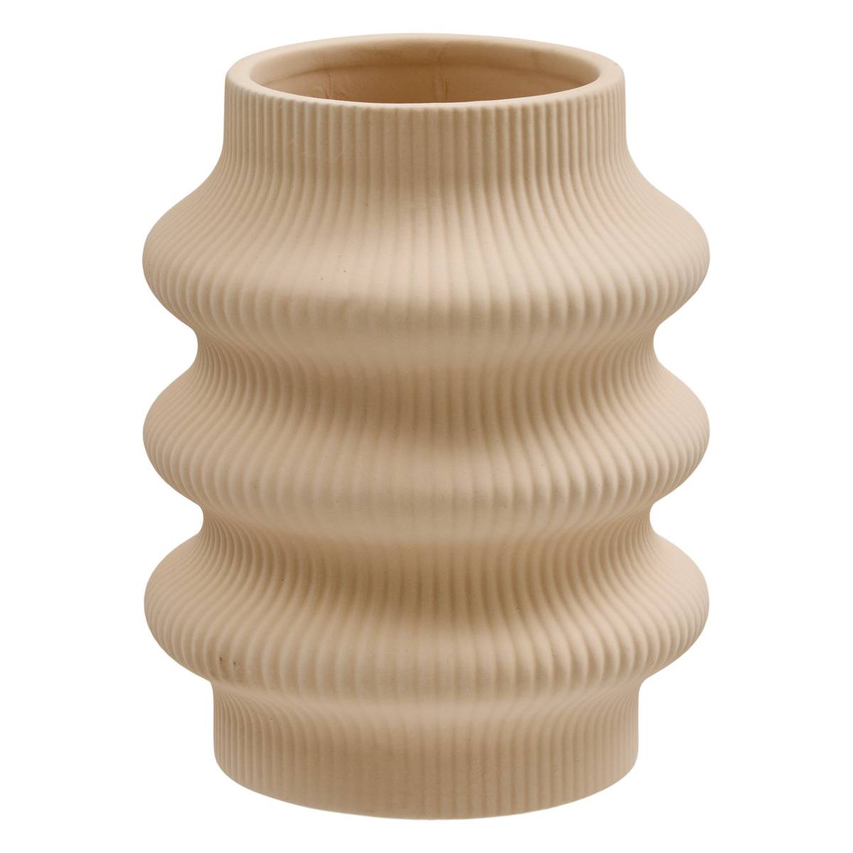 Vase en dolomite LUCIA beige, ATMOSPHERA