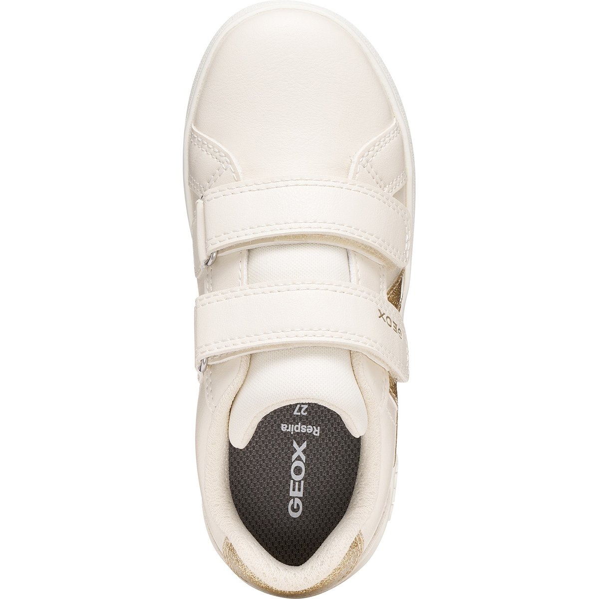 Baskets  J ECLYPER ivoire clair/or, GEOX