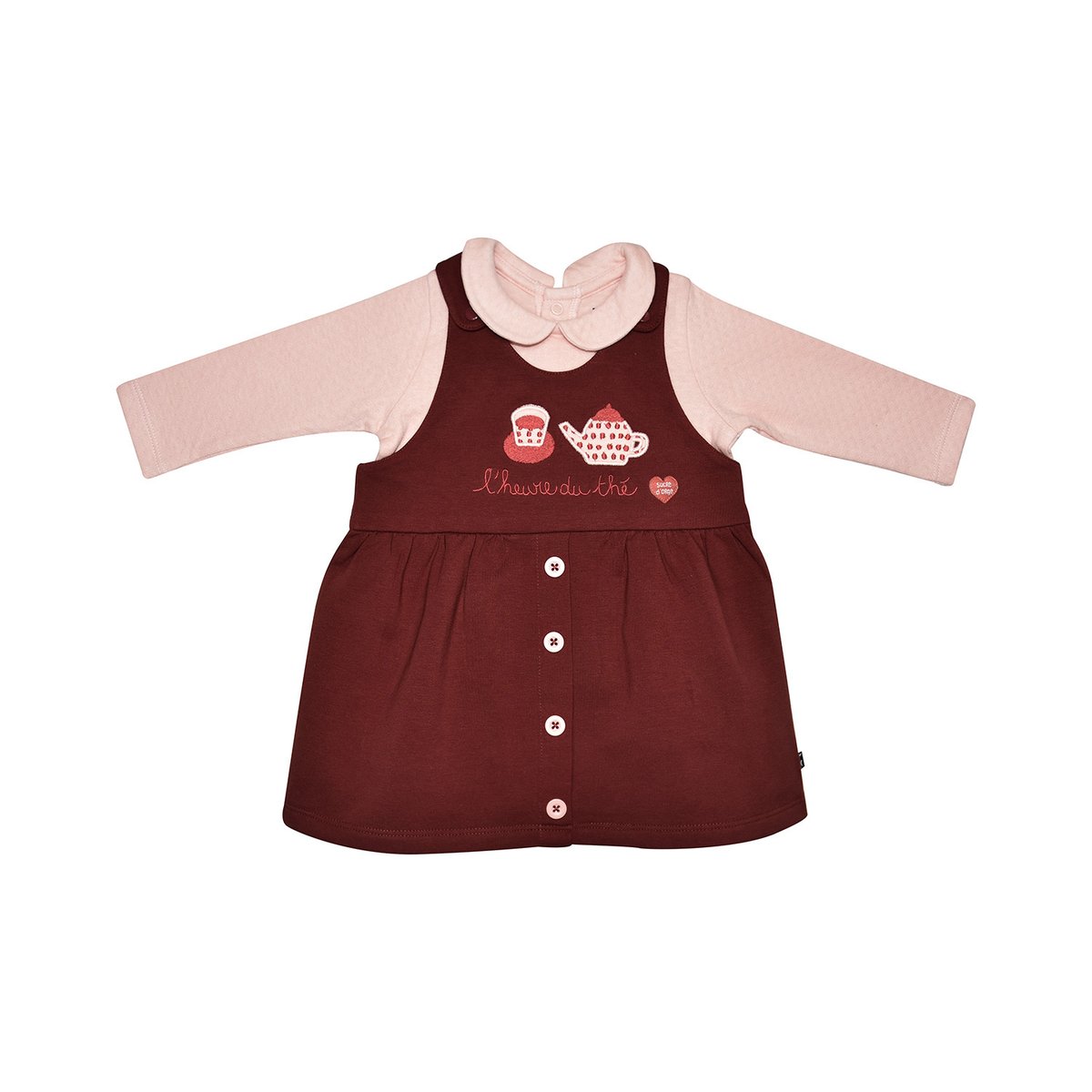 Tee shirt robe melody maille rouge, SUCRE D'ORGE