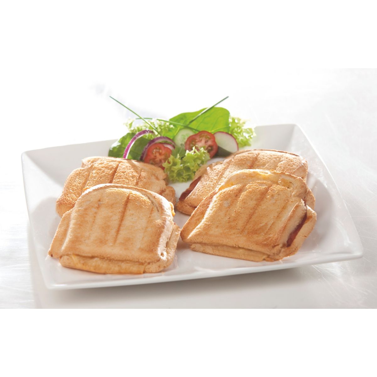 Gaufrier, croque monsieur DO9046C CROQUE FAMILLE blanc, DOMO