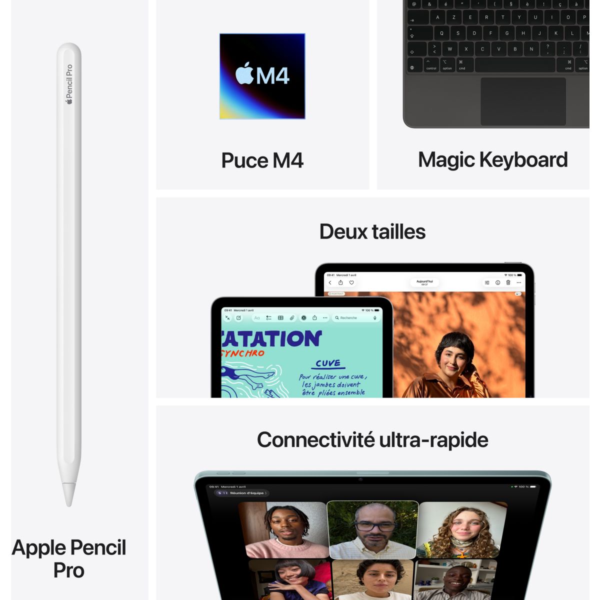 Tablette Apple Air 11 M4 128Go Bleu 2026 bleu, APPLE