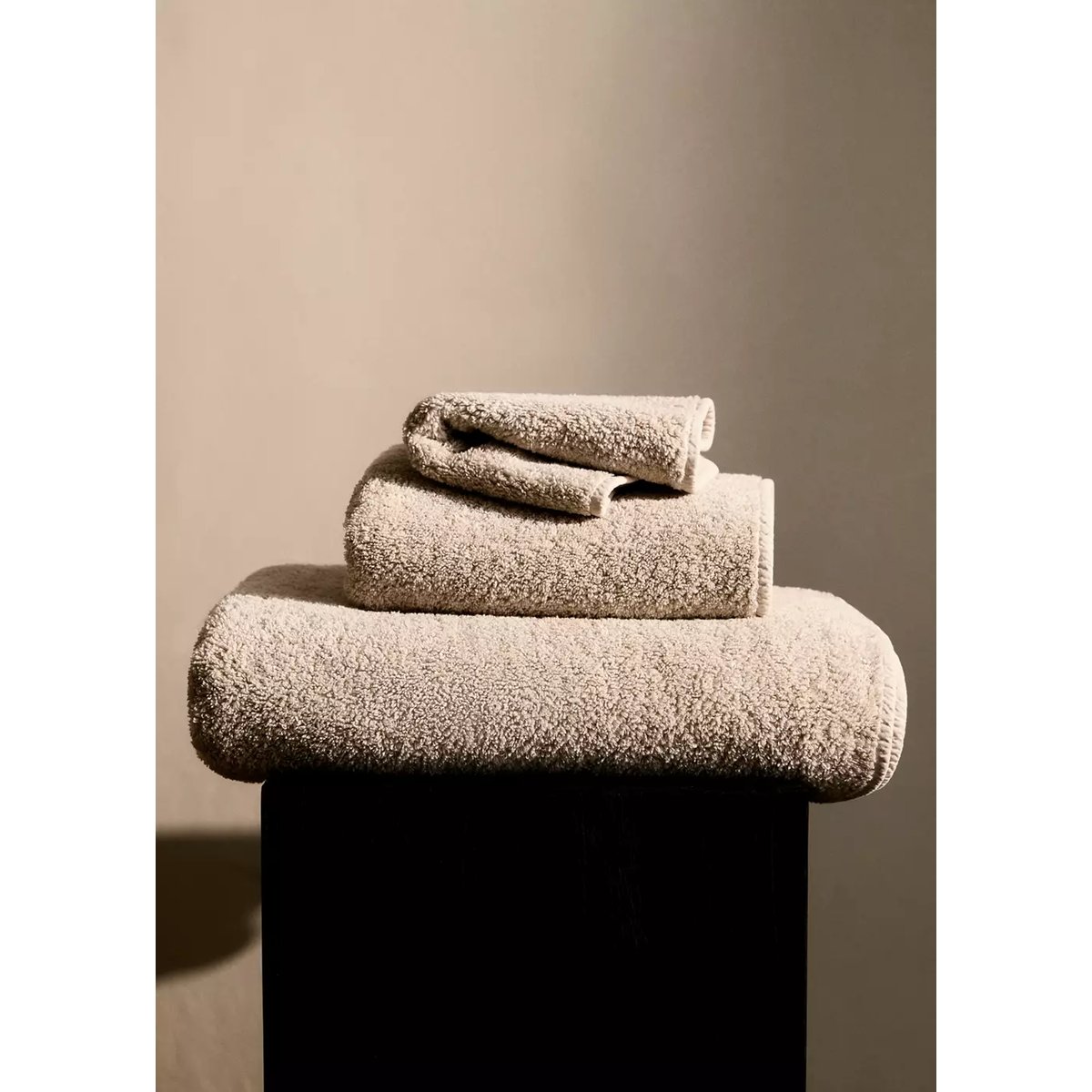 Drap de bain teinture pièce beige, MANGO HOME
