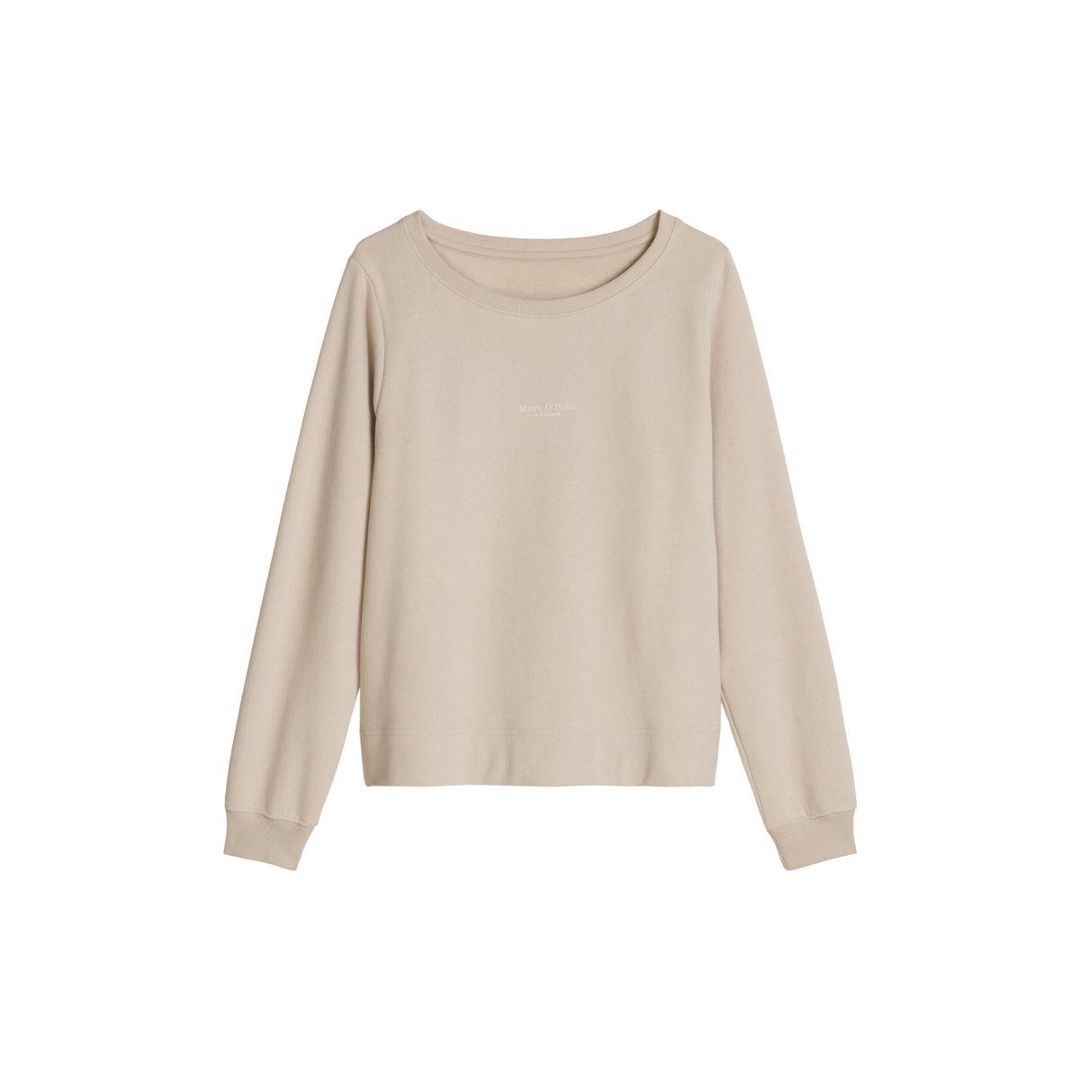 Sweat-shirt ample teint en pièce avec surface peignée gris, MARC O'POLO