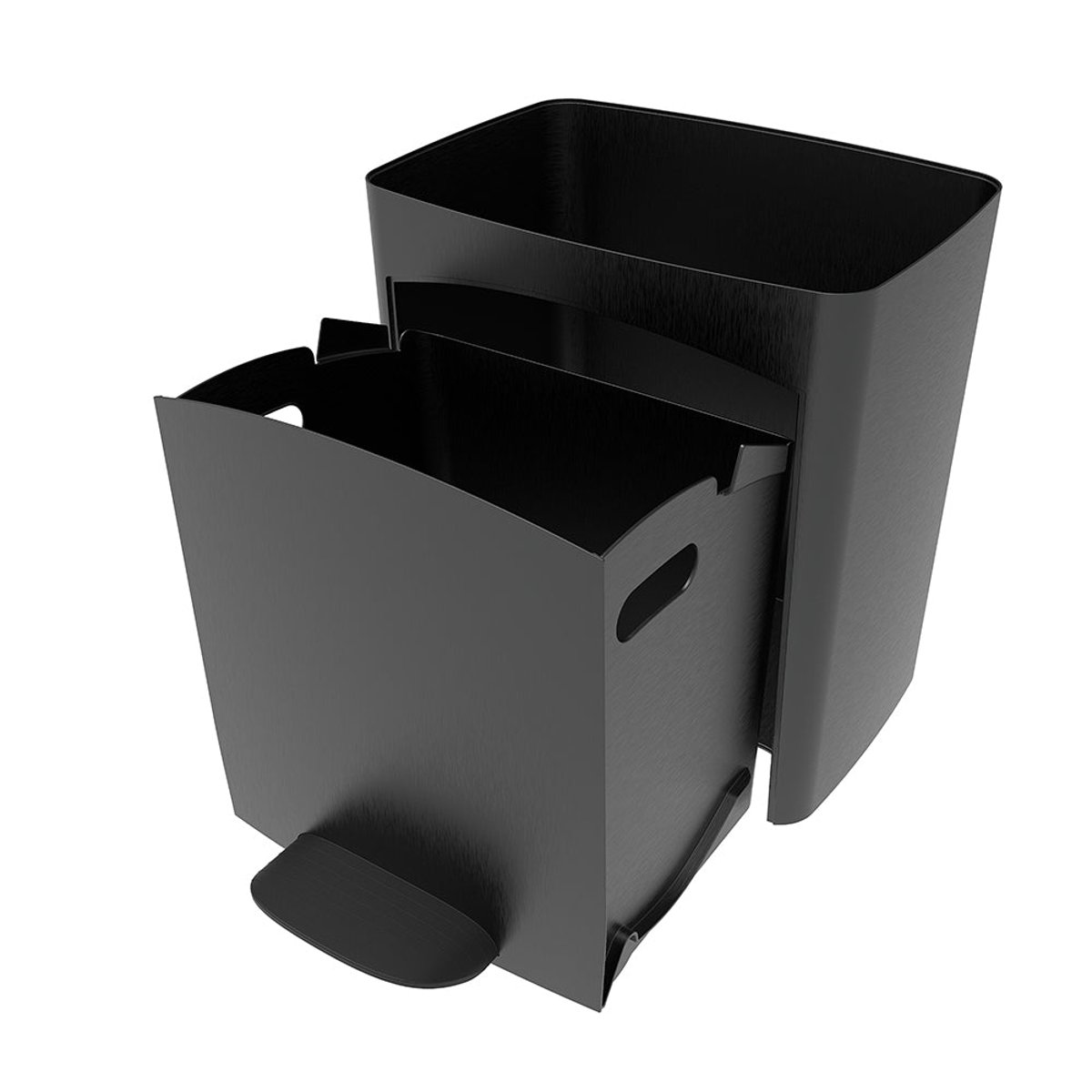 Poubelle de cuisine tri sélectif PICEA gris, KITCHEN MOVE
