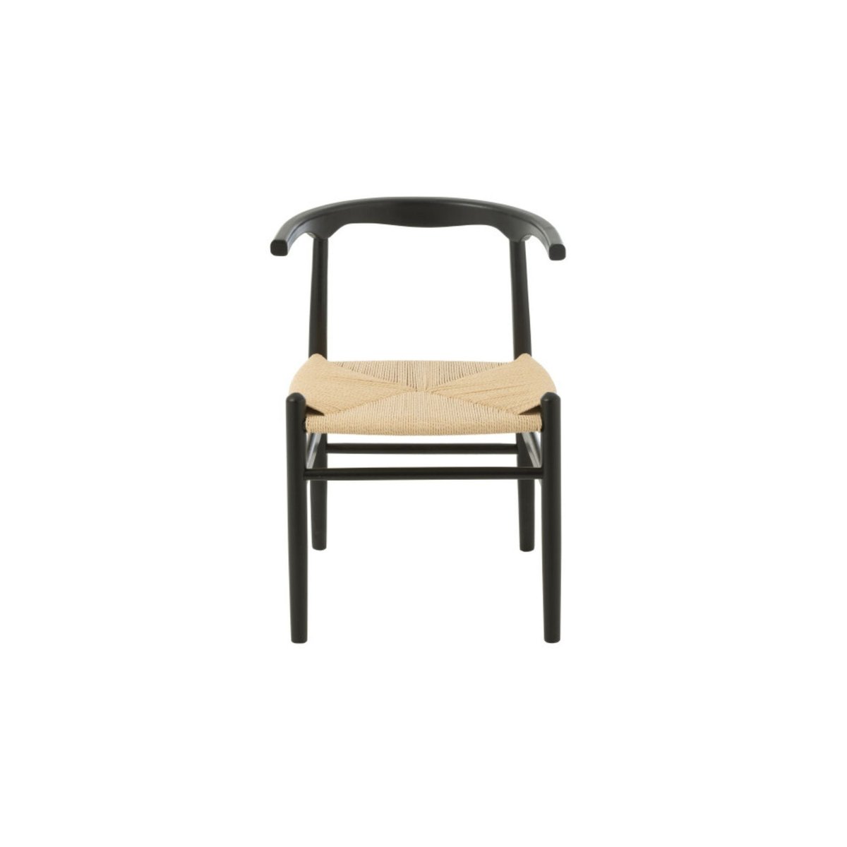Chaises de salle à manger en corde et bois de hêtre - AYA noir, HELLIN, DEPUIS 1862
