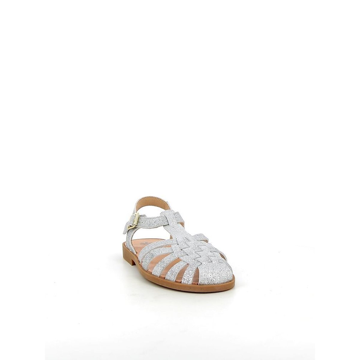 Sandali in pelle Sunville color argento, MEDUSE