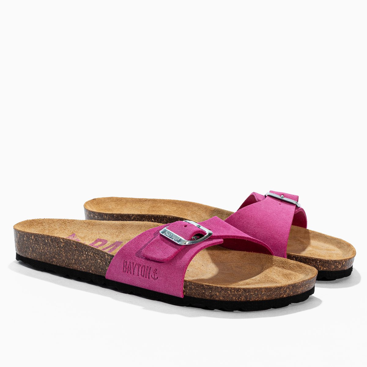 Sandales en cuir suédé ZEPHYR pink, BAYTON